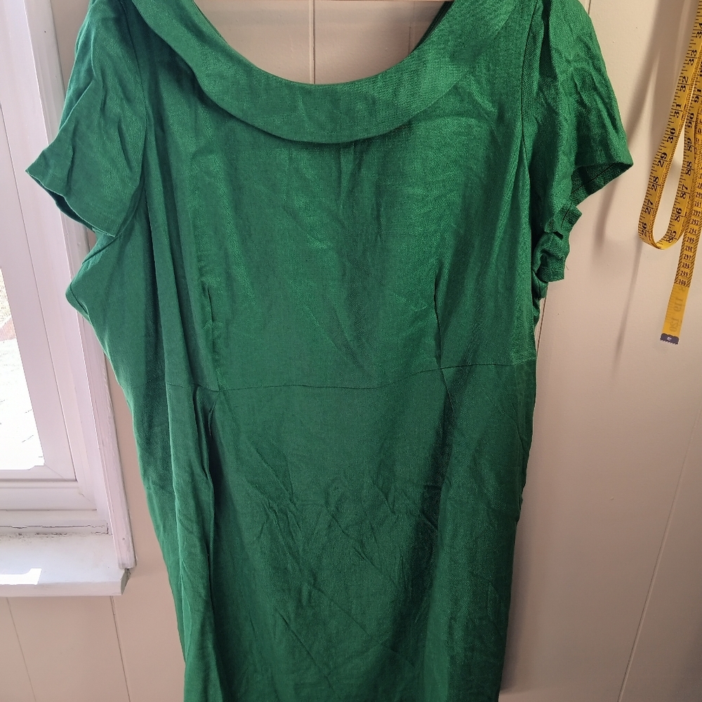 Elegant Green Dress By Lands End